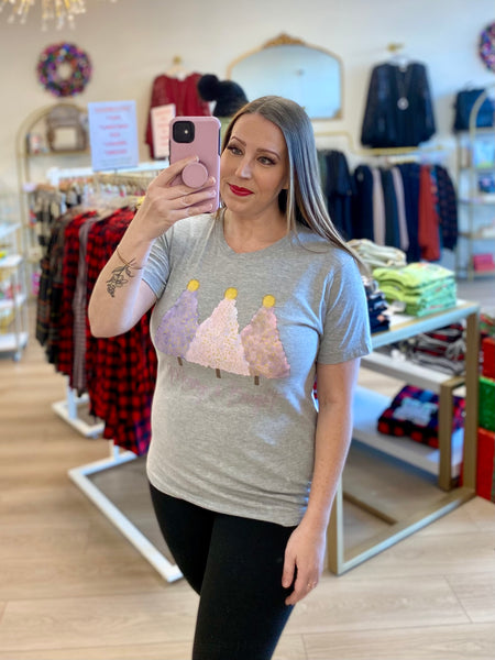 FINAL SALE Merry & Bright Christmas Tree Tee