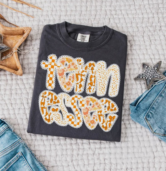 Tennessee Print Lace Tee