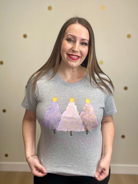 FINAL SALE Merry & Bright Christmas Tree Tee