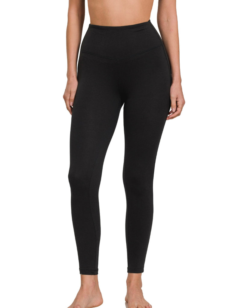 Black Microfiber Leggings