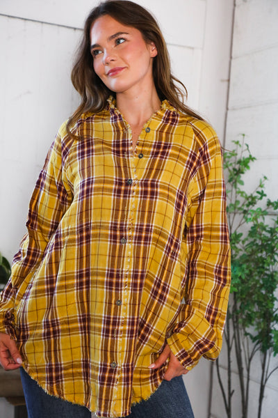 Cider Days in Plaid Button Down - Online Only!