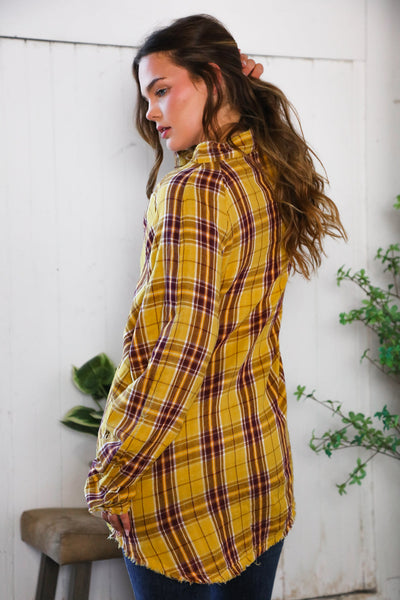 Cider Days in Plaid Button Down - Online Only!