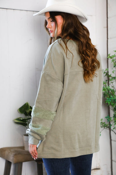 Falling Leaves Sage Pullover - Online Only!