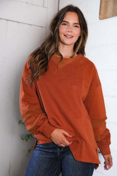 Falling Leaves Rust Pullover - Online Only!