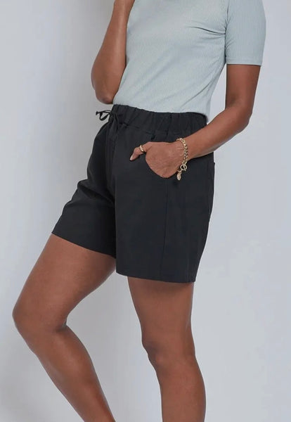 FINAL SALE Black Pocket Shorts