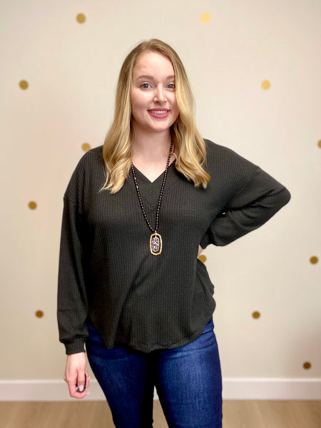 Black Waffle Top