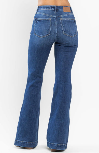 Judy Blue High Waist Wide Hem Flare Jeans