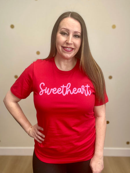 Red Sweetheart Tee