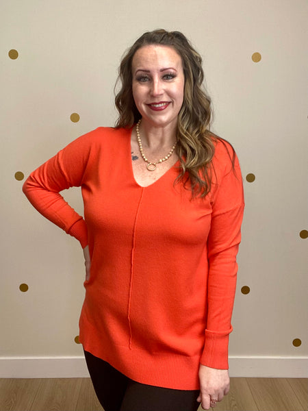 Orange Cozy Sweater