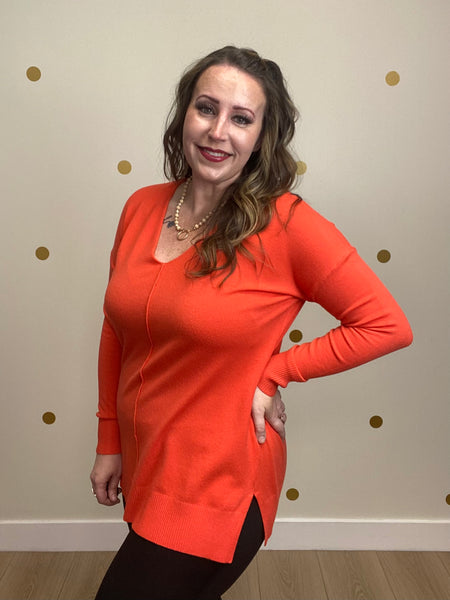 Orange Cozy Sweater