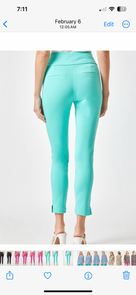 FINAL SALE Aqua Pull On Ankle Pants
