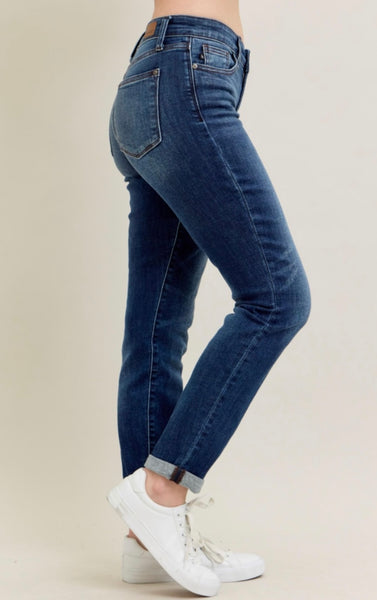 Judy Blue Cuffed Slim Fit Jeans