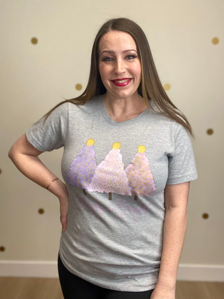 FINAL SALE Merry & Bright Christmas Tree Tee