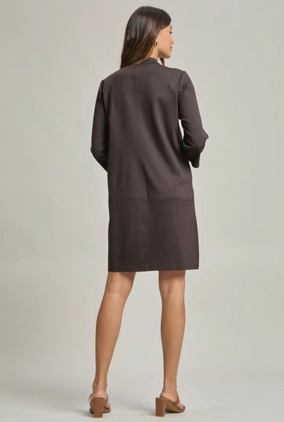 Chocolate Classic Collared Dress