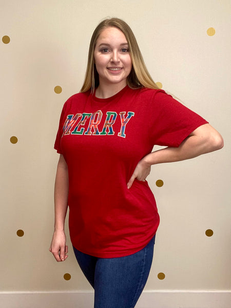 FINAL SALE Merry Plaid Tee
