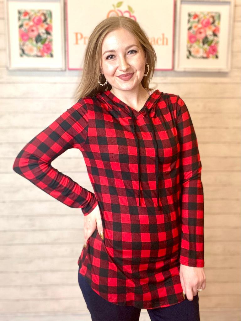 FINAL SALE Buffalo Plaid Hoodie