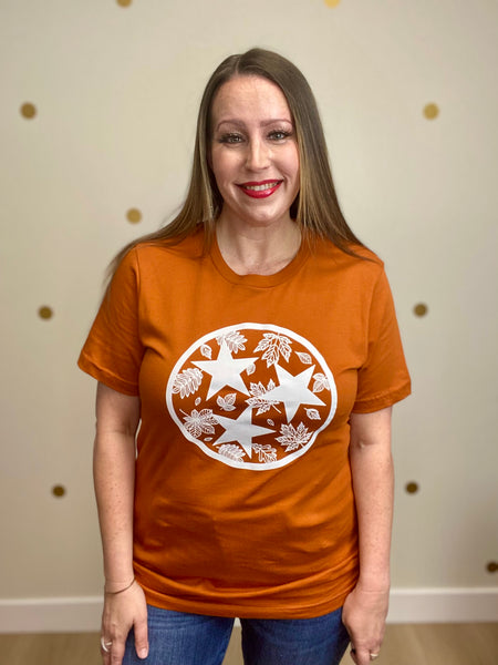 FINAL SALE Rust Autumn Tristar Tee