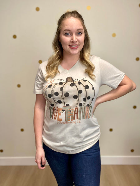 Give Thanks Pumpkin Tee
