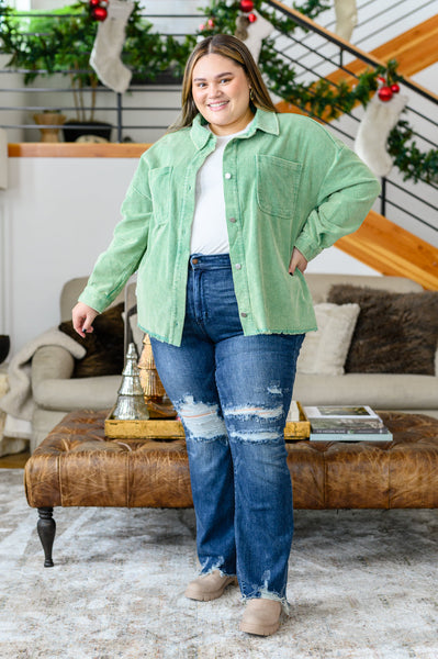 Judy Blue High Contrast Slim Bootcut Destroyed Jeans - Online Only!