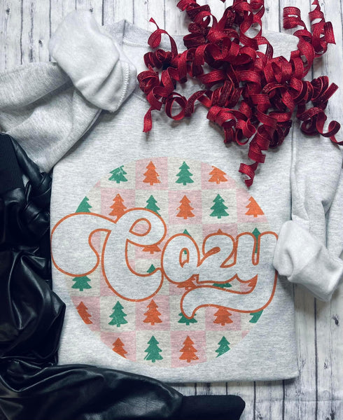 FINAL SALE Cozy Christmas Tree Sweatshirt