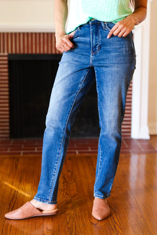 Everyday Dark Denim Slim Fit High Rise Jeans - Online Only!