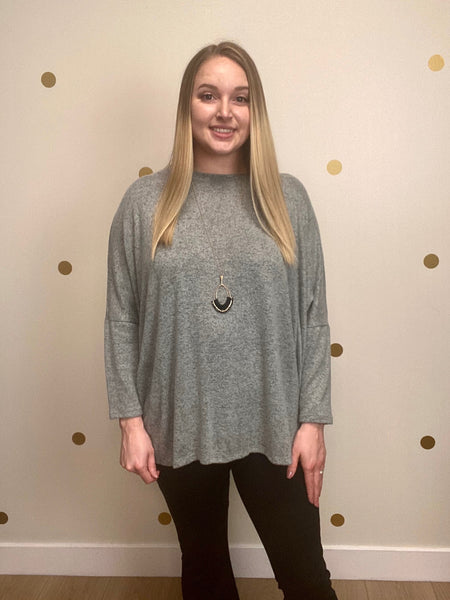 Sage Brushed Oversized Tunic