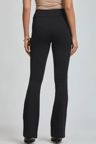 Black High Rise Flare Pants