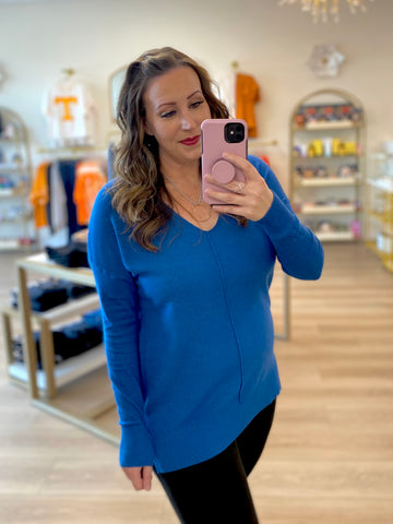 Blue Cozy Sweater