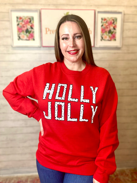 FINAL SALE Holly Jolly Dot Sweatshirt