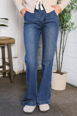 Trouser Bootcut Stretch Denim Jeans - Online Only!