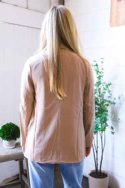 Boss in Beige Double Button Blazer - Online Only!
