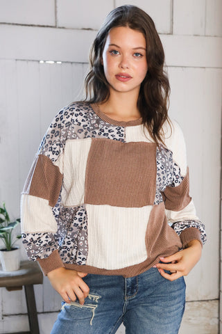 Wild Stitches Taupe Cable Knit Sweater - Online Only!