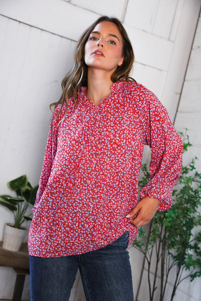 Poppy Daydream Floral Woven Blouse - Online Only!
