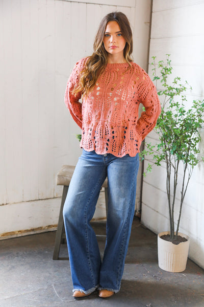 Sunset Stitches Crochet Pullover - Online Only!