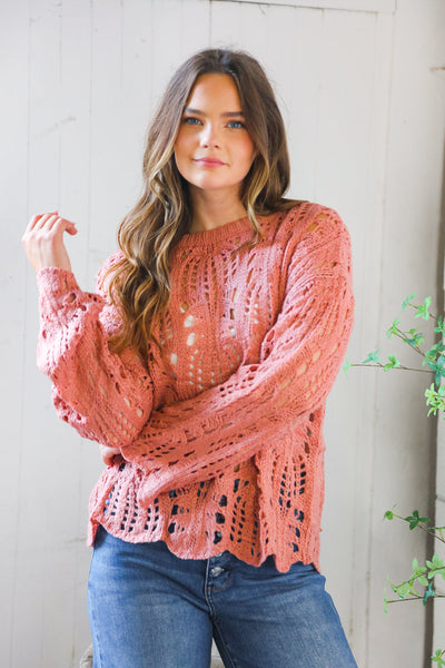 Sunset Stitches Crochet Pullover - Online Only!