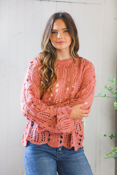 Sunset Stitches Crochet Pullover - Online Only!