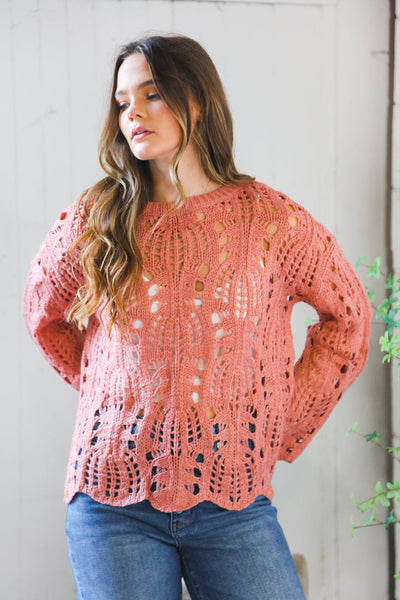 Sunset Stitches Crochet Pullover - Online Only!