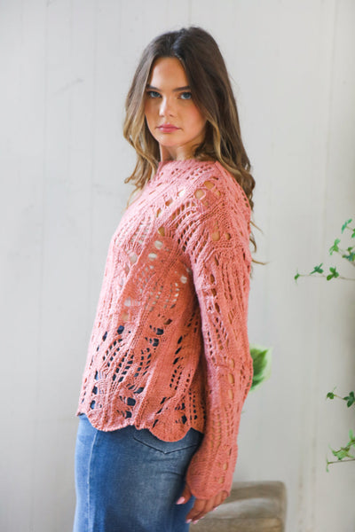 Sunset Stitches Crochet Pullover - Online Only!