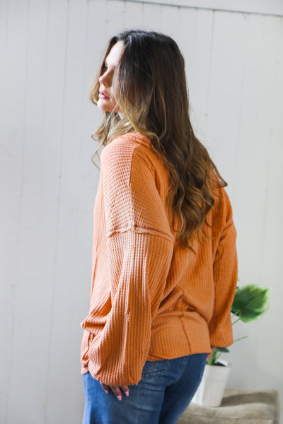Pumpkin Spice Henley - Online Only!