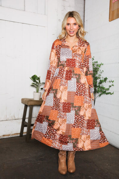 A Homestead Beauty Patchwork Dress - Online Only!