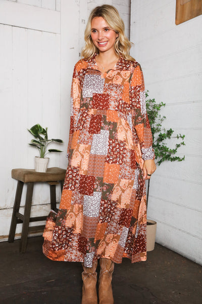 A Homestead Beauty Patchwork Dress - Online Only!