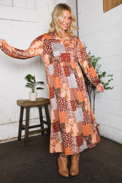A Homestead Beauty Patchwork Dress - Online Only!