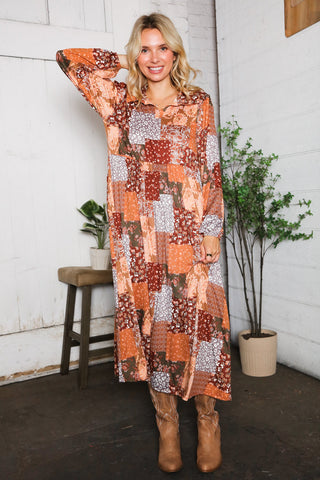 A Homestead Beauty Patchwork Dress - Online Only!