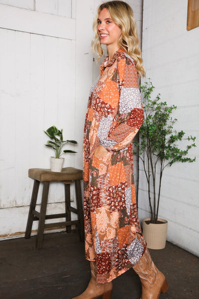 A Homestead Beauty Patchwork Dress - Online Only!