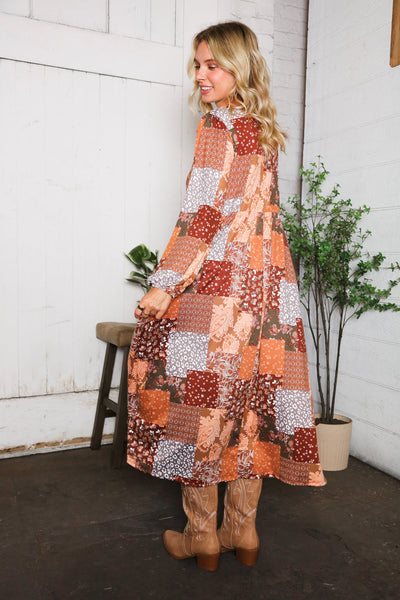 A Homestead Beauty Patchwork Dress - Online Only!