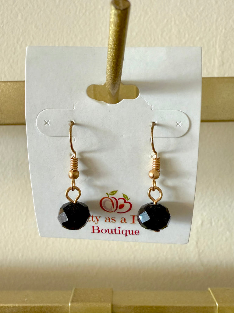 FINAL SALE Black Earrings