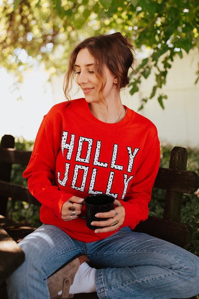 FINAL SALE Holly Jolly Dot Sweatshirt