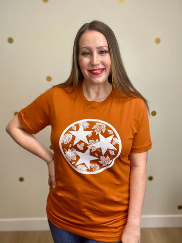 FINAL SALE Rust Autumn Tristar Tee