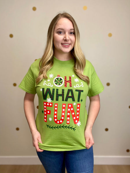 FINAL SALE Oh What Fun Christmas Tee