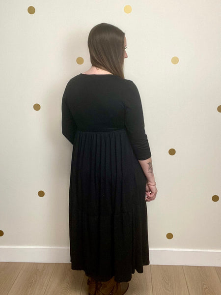 Black Tiered Dress